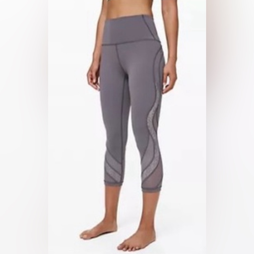 Lululemon Wunder Under Lace Crop size 10